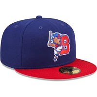 Men's New Era Royal Buffalo Bisons Authentic Collection 59FIFTY Fitted Hat