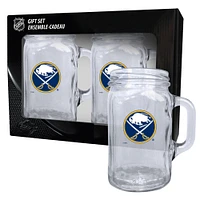 Buffalo Sabres 2-Pack 16oz. Ensemble de tasses maçon