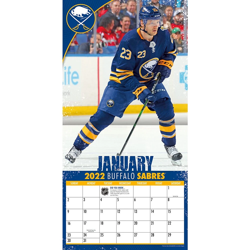 Calendrier mural 2022 des Sabres de Buffalo