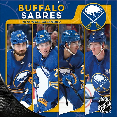 Calendrier mural de l'équipe Buffalo Sabres 2024-2025 12" x 12"