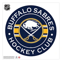 Buffalo Sabres - 36 `` x 36 '' Team Repositionnel Stripe Design vinyle sticker mural