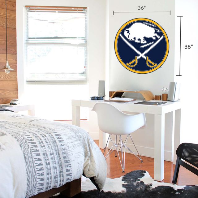 Buffalo Sabres - Sticker mural en vinyle de repositionnement d'équipe 36'' x 36''