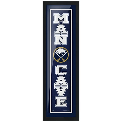 Buffalo Sabres - Enseigne encadrée Man Cave 6'' x 22''