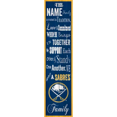 Buffalo Sabres 6'' x 24'' Personalized Family Banner Sign