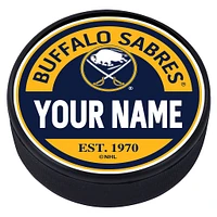 Buffalo Sabres - Personalized Block Textured Puck