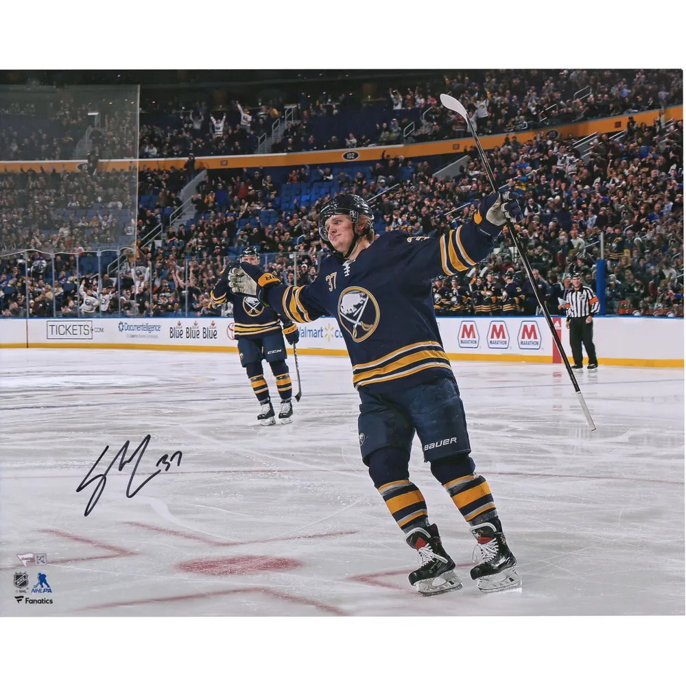 Lids Casey Mittelstadt Buffalo Sabres Fanatics Authentic Autographed 16 x  20 Blue Jersey Goal Celebration Photograph