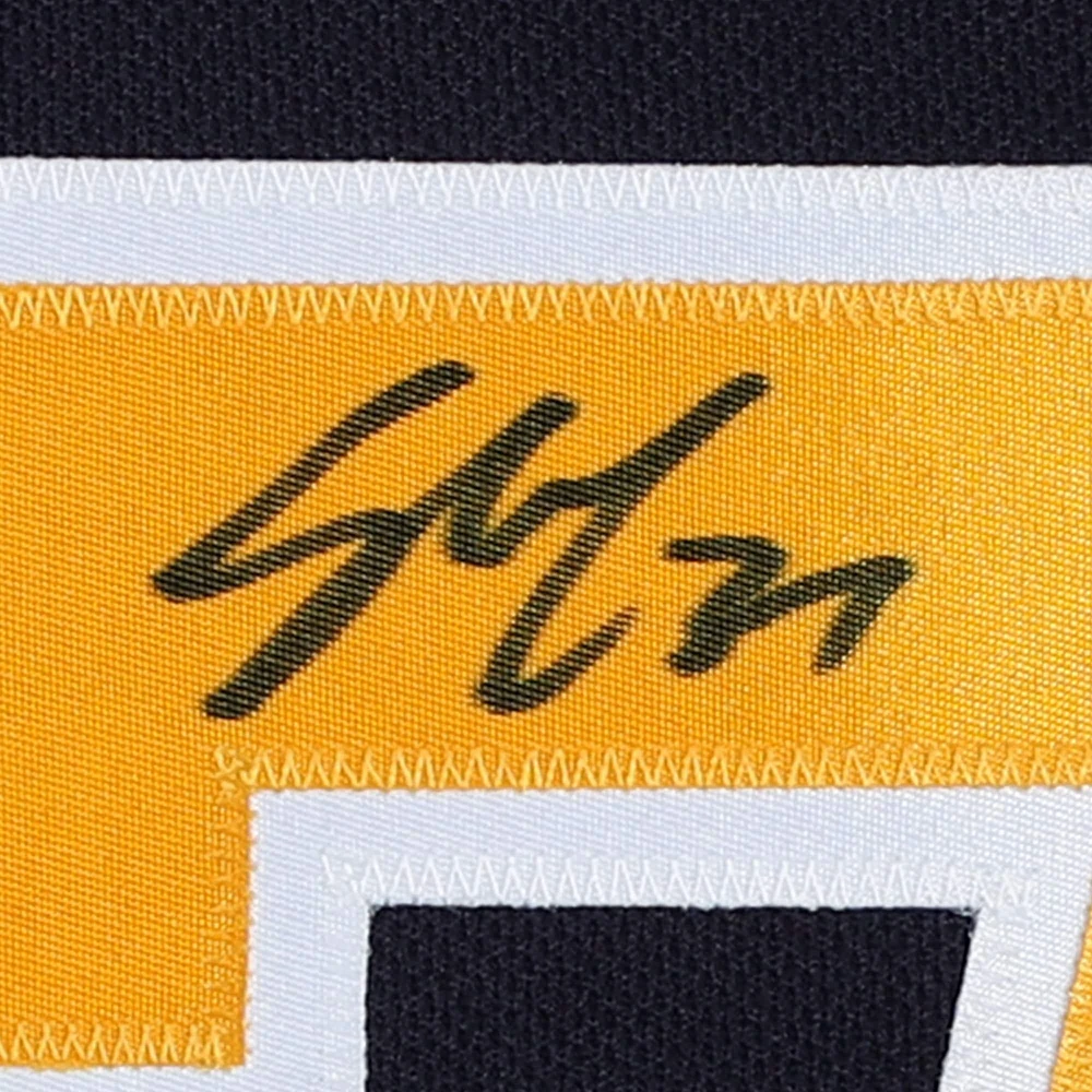 Casey Mittelstadt Buffalo Sabres Autographed Blue Adidas Authentic Jersey with "NHL Debut 3/29/18" Inscription