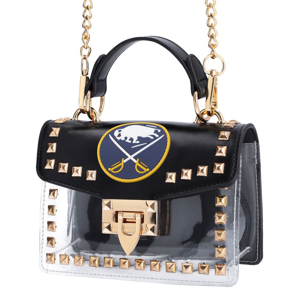 Cuce Buffalo Sabres Studded Clear Crossbody Purse