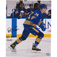 Dylan Cozens Buffalo Sabres Autographed 16" x 20" NHL Debut Photograph with "NHL Debut 1/14/21" Inscription