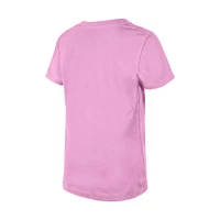 Girl's Youth New Era  Pink Buffalo Sabres Flip Sequin V-Neck T-Shirt