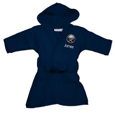Buffalo Sabres Infant Personalized Team Color Robe - Navy