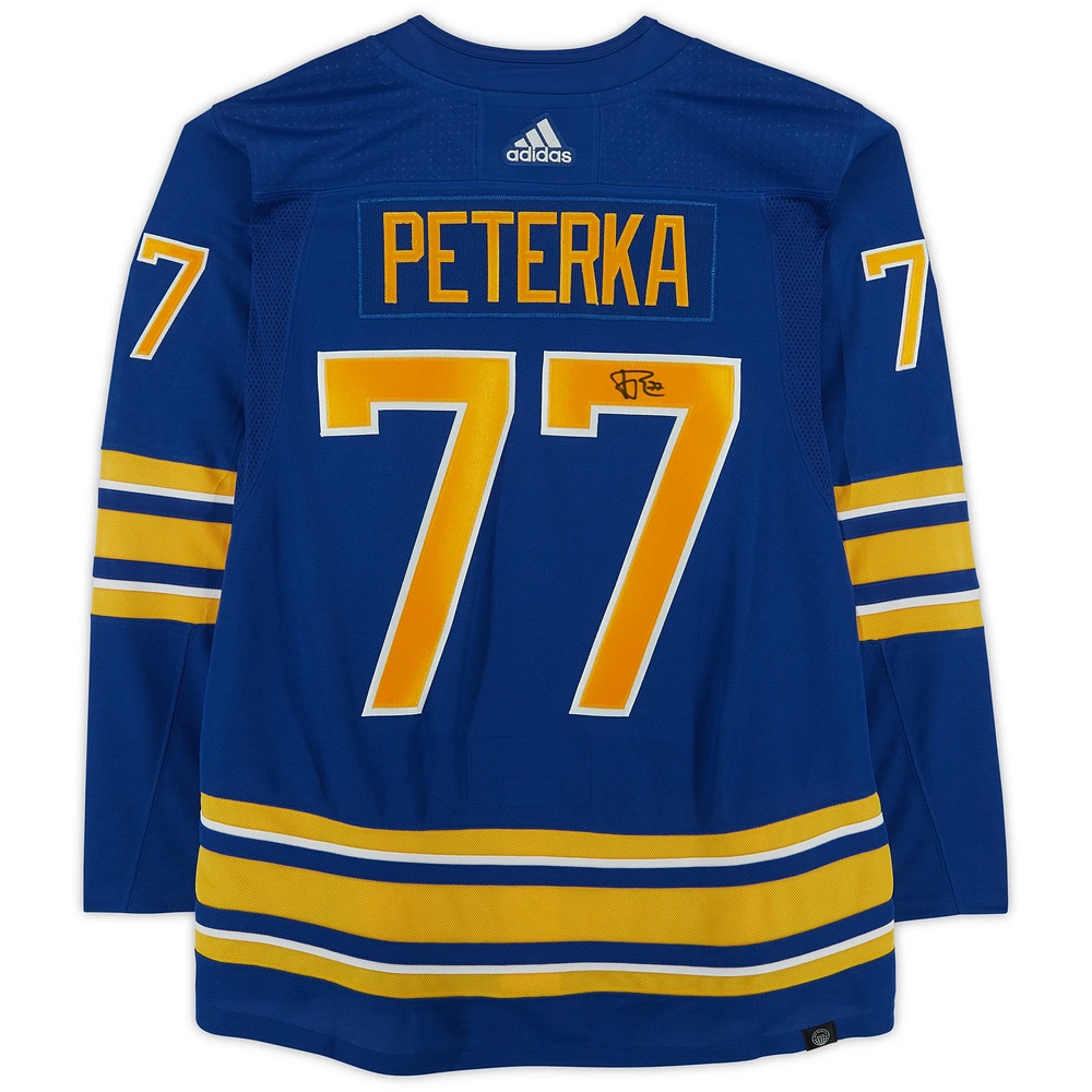 JJ Peterka Buffalo Sabres Autographed Blue Adidas Authentic Jersey