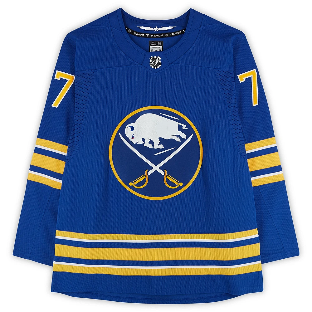 JJ Peterka Buffalo Sabres Autographed Royal Fanatics Premium Jersey