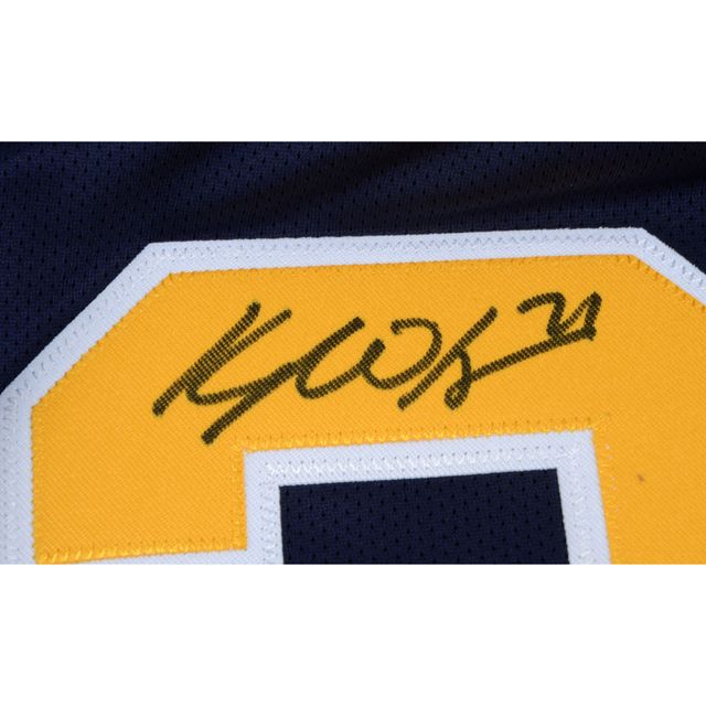 Kyle Okposo Buffalo Sabres Dédicacé Navy Reebok Premier Jersey