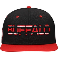 Men's Fanatics Black/Red Buffalo Sabres Alternate Logo Snapback Hat