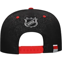 Men's Fanatics Black/Red Buffalo Sabres Alternate Logo Snapback Hat