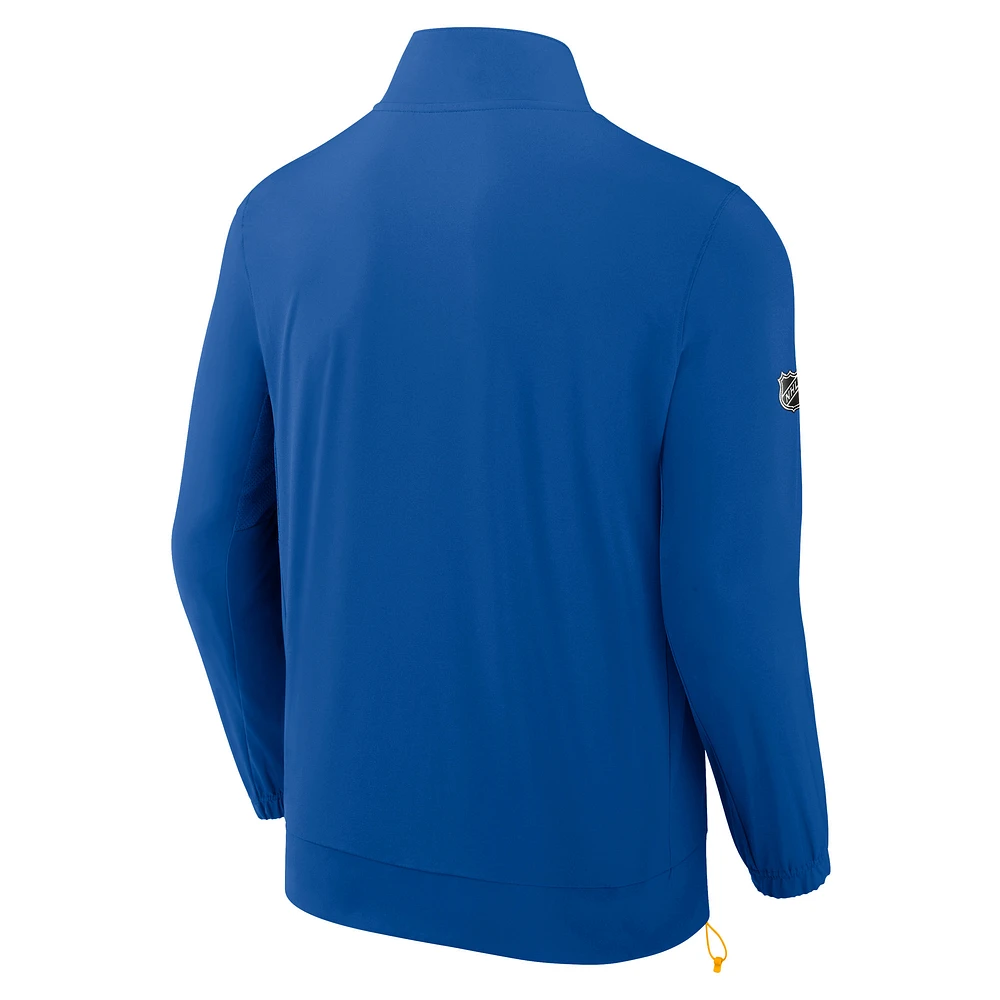 Men's Fanatics  Royal Buffalo Sabres Authentic Pro Full-Zip Coaches Jacket