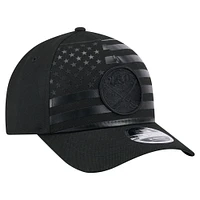 Men's New Era  Black Buffalo Sabres Game Day Stealth Flag 9FORTY A-Frame Adjustable Hat