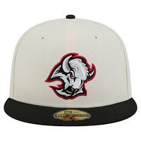 Men's New Era  White Buffalo Sabres Chrome Two-Toned 59FIFTY Fitted Hat