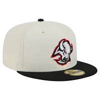 Men's New Era  White Buffalo Sabres Chrome Two-Toned 59FIFTY Fitted Hat
