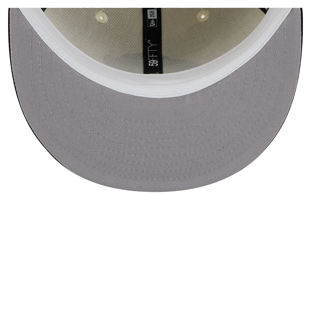 Men's New Era  White Buffalo Sabres Chrome Two-Toned 59FIFTY Fitted Hat