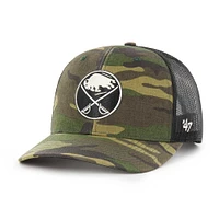 Casquette réglable de camionneur '47 camouflage/noir Buffalo Sabres pour hommes