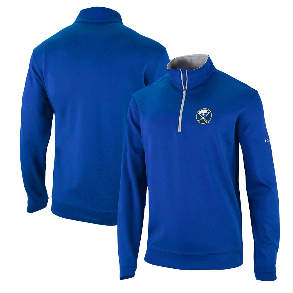 Veste Columbia Royal Buffalo Sabres Wickham Hills Omni-Wick Quarter-Zip pour hommes