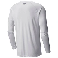 T-shirt à manches longues Columbia White Buffalo Sabres Terminal Tackle Omni-Shade Raglan pour hommes