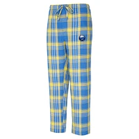 Men's Concepts Sport Royal/Gold Buffalo Sabres Region Flannel Sleep Pants