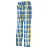 Men's Concepts Sport Royal/Gold Buffalo Sabres Region Flannel Sleep Pants