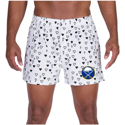 Buffalo Sabres Concepts Sport Epiphany All Over Print Knit Boxers - White