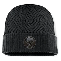 Men's Fanatics Black Buffalo Sabres Authentic Pro Road Cuffed Knit Hat