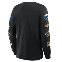 Men's Fanatics Black Buffalo Sabres Boxed Legacy Long Sleeve T-Shirt