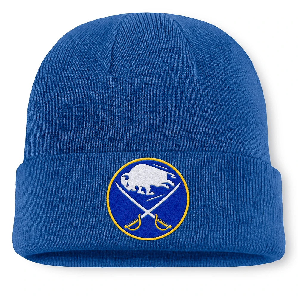 Bonnet en tricot à revers Fanatics Blue Buffalo Sabres 2024 NHL Global Series pour hommes