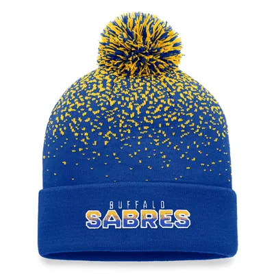 Buffalo Sabres Fanatics Branded Iconic Gradient Cuffed Knit Hat with Pom - Royal