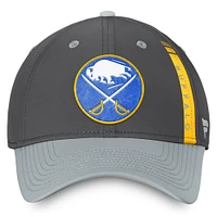 Casquette Flex authentique Pro Training Camp de Buffalo Sabres Fanatics pour homme, couleur anthracite