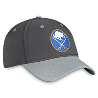 Casquette Flex authentique Pro Training Camp de Buffalo Sabres Fanatics pour homme, couleur anthracite
