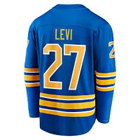 Men's Fanatics Devon Levi Royal Buffalo Sabres Home Breakaway Jersey