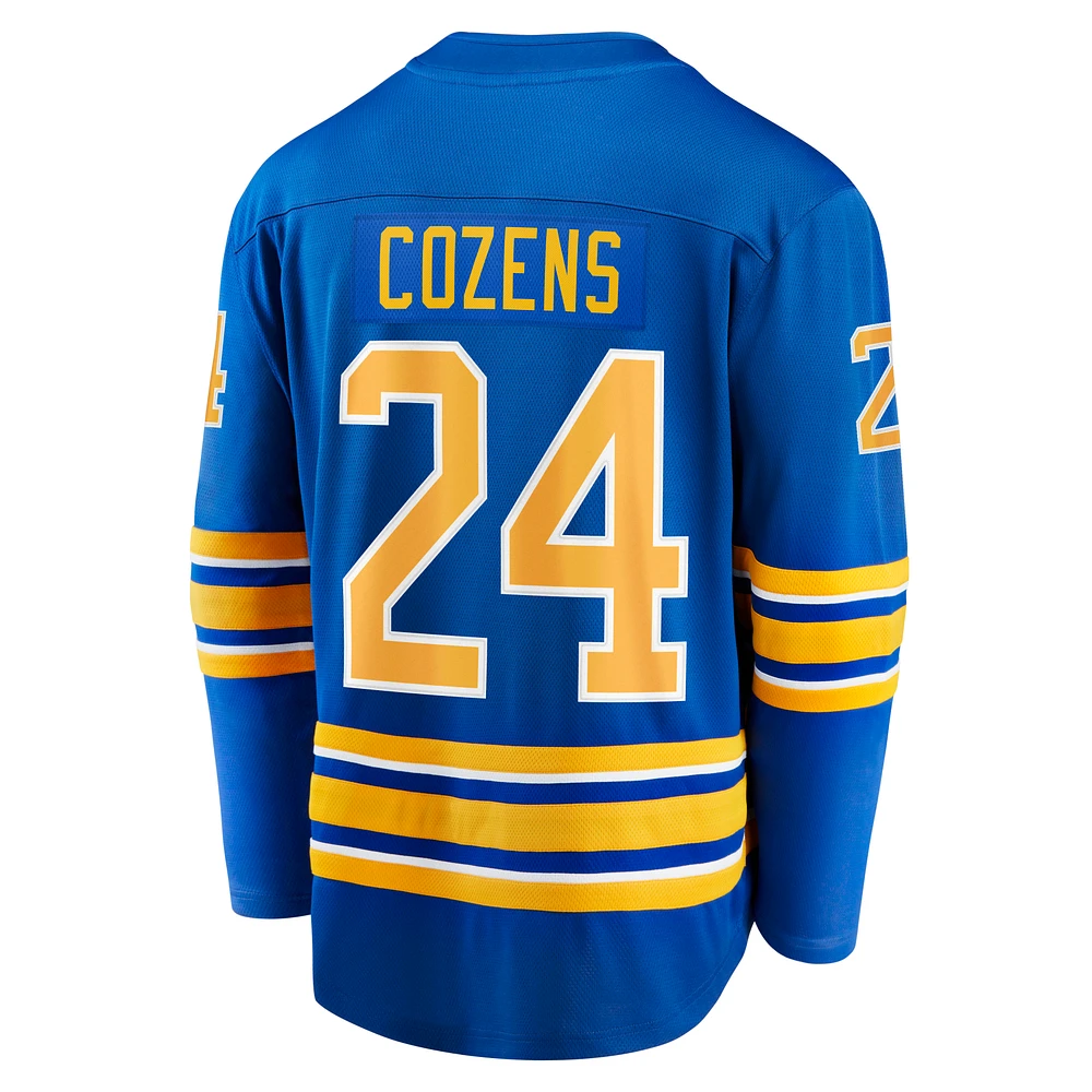 Maillot de joueur échappé à domicile Fanatics Dylan Cozens Royal Buffalo Sabres pour hommes