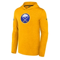 Men's Fanatics Gold Buffalo Sabres Authentic Pro Lightweight Pullover Hoodie