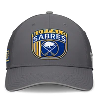 Casquette Fanatics pour homme Buffalo Sabres Home Ice Flex grise