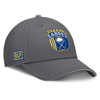 Casquette Fanatics pour homme Buffalo Sabres Home Ice Flex grise