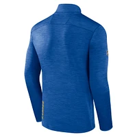 Men's Fanatics  Heather Royal Buffalo Sabres Authentic Pro Lightweight Quarter-Zip Pullover