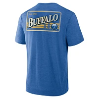 T-shirt Fan Lanes Tri-Blend pour hommes Fanatics Heather Royal Buffalo Sabres