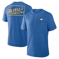 T-shirt Fan Lanes Tri-Blend pour hommes Fanatics Heather Royal Buffalo Sabres