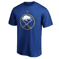 Fanatics pour hommes Jeff Skinner Royal Buffalo Sabres Authentic Stack Name & Number T-shirt