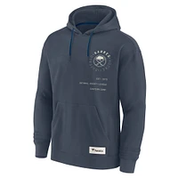 Men's Fanatics Navy Buffalo Sabres Future Ground Info Pullover Hoodie