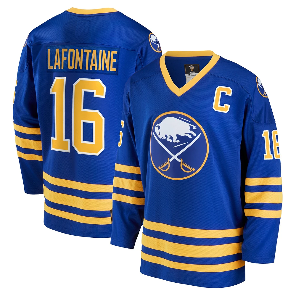 Men's Fanatics Pat LaFontaine Royal Buffalo Sabres Breakaway Retired Player Jersey