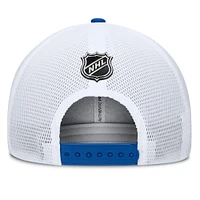 Casquette ajustable pour homme Fanatics Royal/Gold Buffalo Sabres Authentic Pro A-Frame Rink