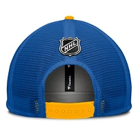 Men's Fanatics Royal/Gold Buffalo Sabres Authentic Pro Hometown Rink Foam Trucker Snapback Hat